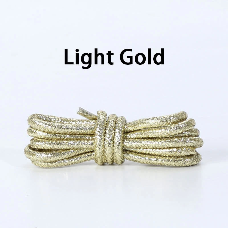 Glittering Metallic Sparkle Shoe Laces - Vibrant Shiny Replacement for Sneakers, Boots & Casual Shoes