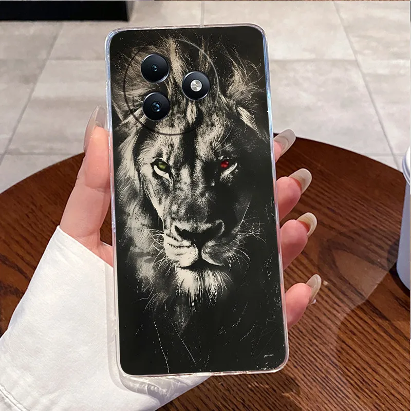Clear Case with Cute Love Rabbit Cartoon - Luxury Soft Silicone TPU Cover