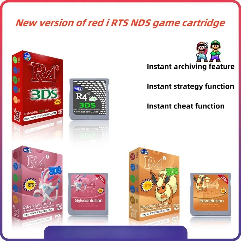 

R4 Game Card Red I RTS R4 Burning Card NDS Instant Archive Instant Guide Instant Cheat Box