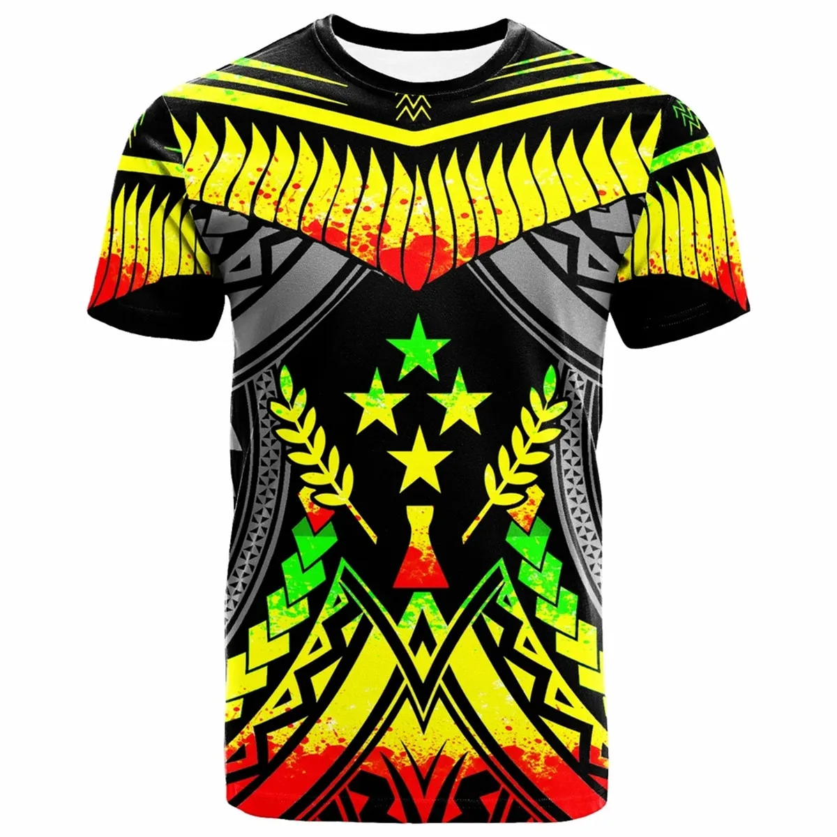 New Kosrae Tribal Turtle Culture Polynesian Tattoo 3D Printed T Shirt Men Women Harajuku Streetwear Short Sleeves