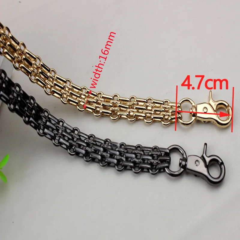 16mm Wide Bag Strap Diy 40cm-140cm Gold, Silver, Gun Black Replacement  Metal Chain Handles Shoulder Straps For Handbags, Bags - Bag Parts &  Accessories - AliExpress