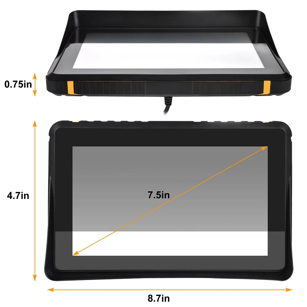 7 inch Motorcycle GPS Navigation Wireless CarPlay Android Auto Monitor IPX6 Waterproof