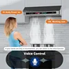 Under Cabinet Range Hood 36 Inch with Voice/Gesture/Touch Control,900 CFM Kitchen Hood Vent with 4-Speed Exhaust Fan,Memory Mode 2