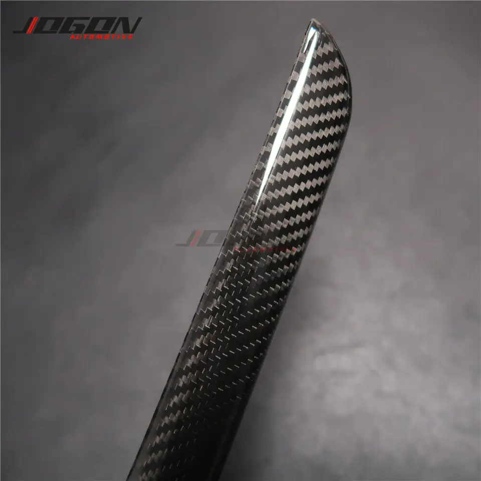 Real Carbon Fiber Door Windows Switch Panel Side Strip Trim Fits 15-20