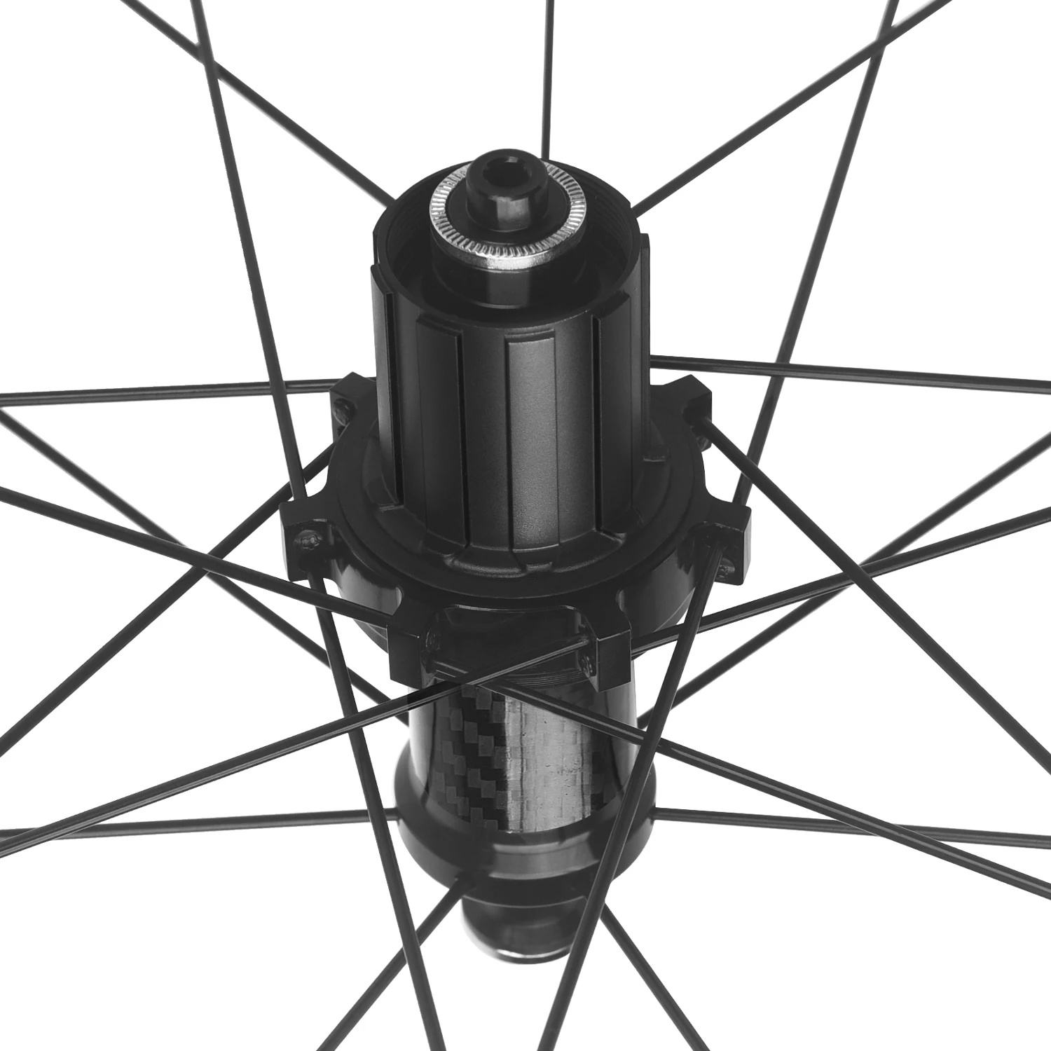 KEIN LOGO 700C ultraleichter Carbonfaser-Schlauch HUB 120-Ring-Rennrad-Rad V-Bremse doppelte Aluminiumlegierung Tiefe 30/40/50 mm Laufradsatz – Detail 2