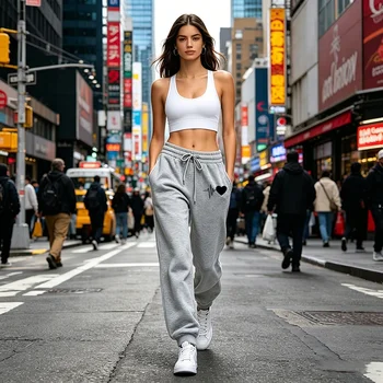 Hot Sales Womens Sweatpants Print Daily Casual Sports Pants Outdoors Gym Jogging Woman Clothes Trousers 2026 Fitness Sportswear