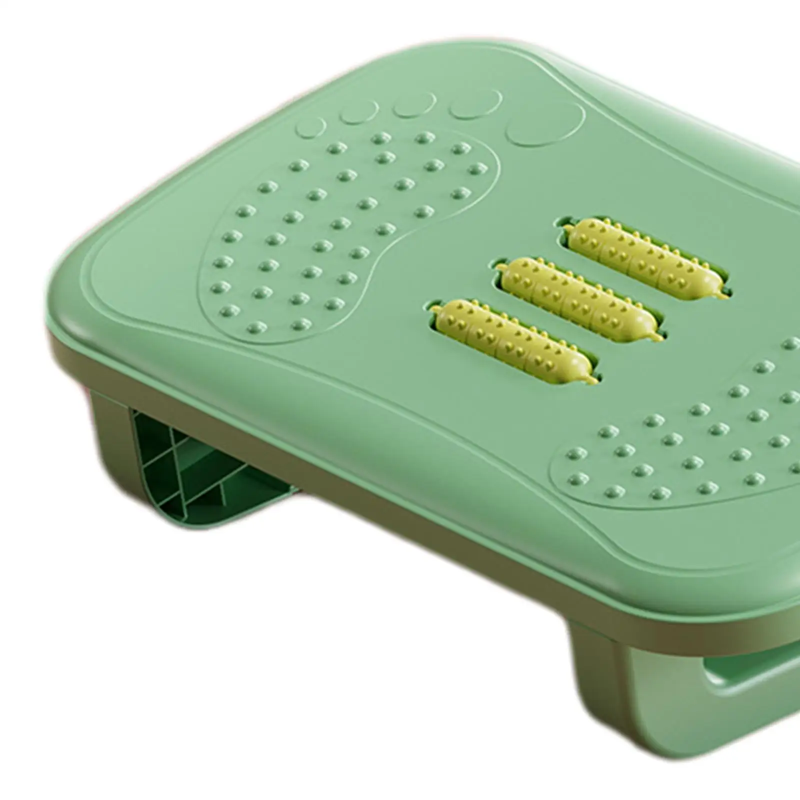 Foot Rest Under Desk Leg Rest with Roller Massage Foot Nursing Stool Foot Stool for Car Computer Desk Women Men Living Room Home