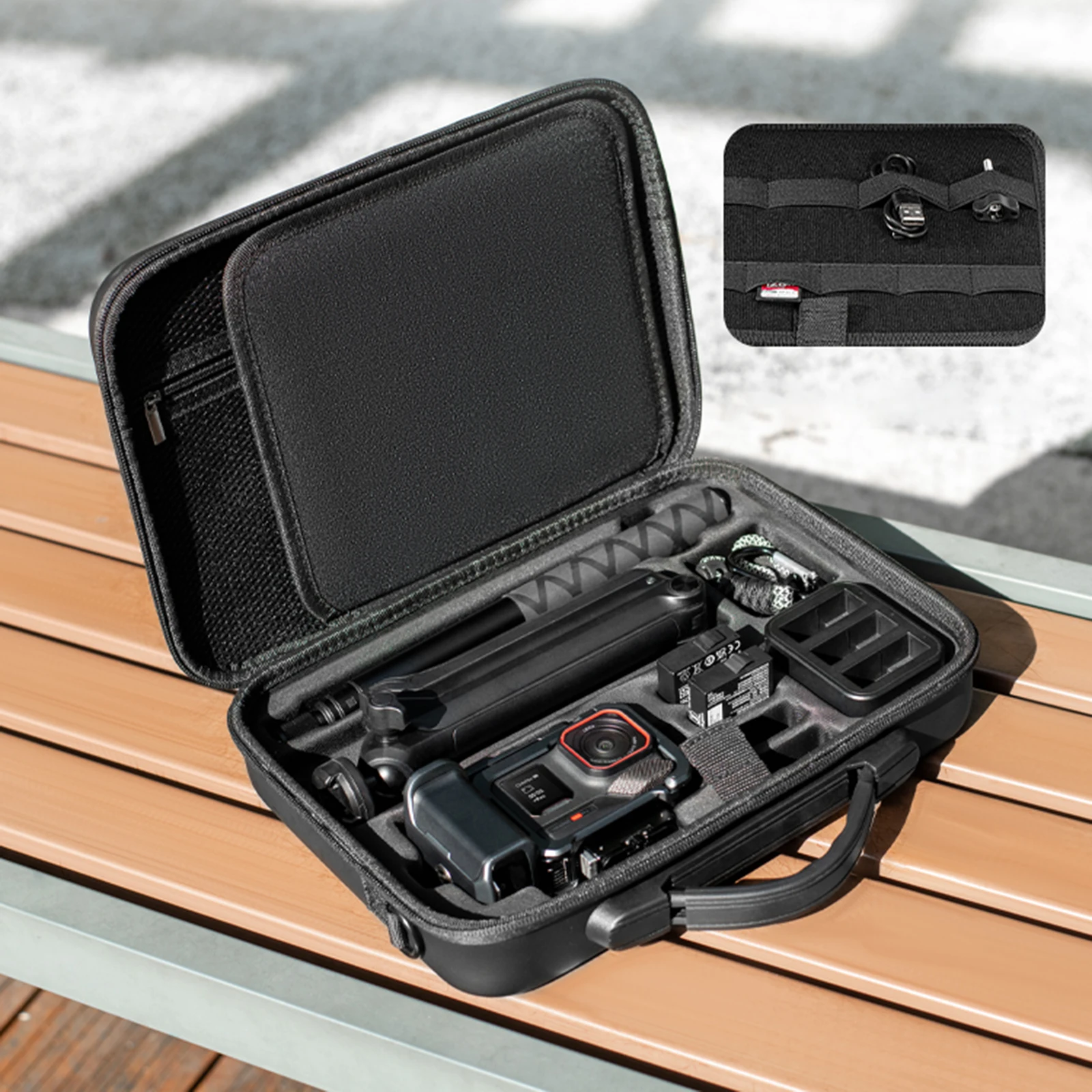 For Insta360 Ace Pro 2 Digital Camera Carrying Case Large Capacity Shockproof Protective Bag Anti-Scratch for Camera Accessories