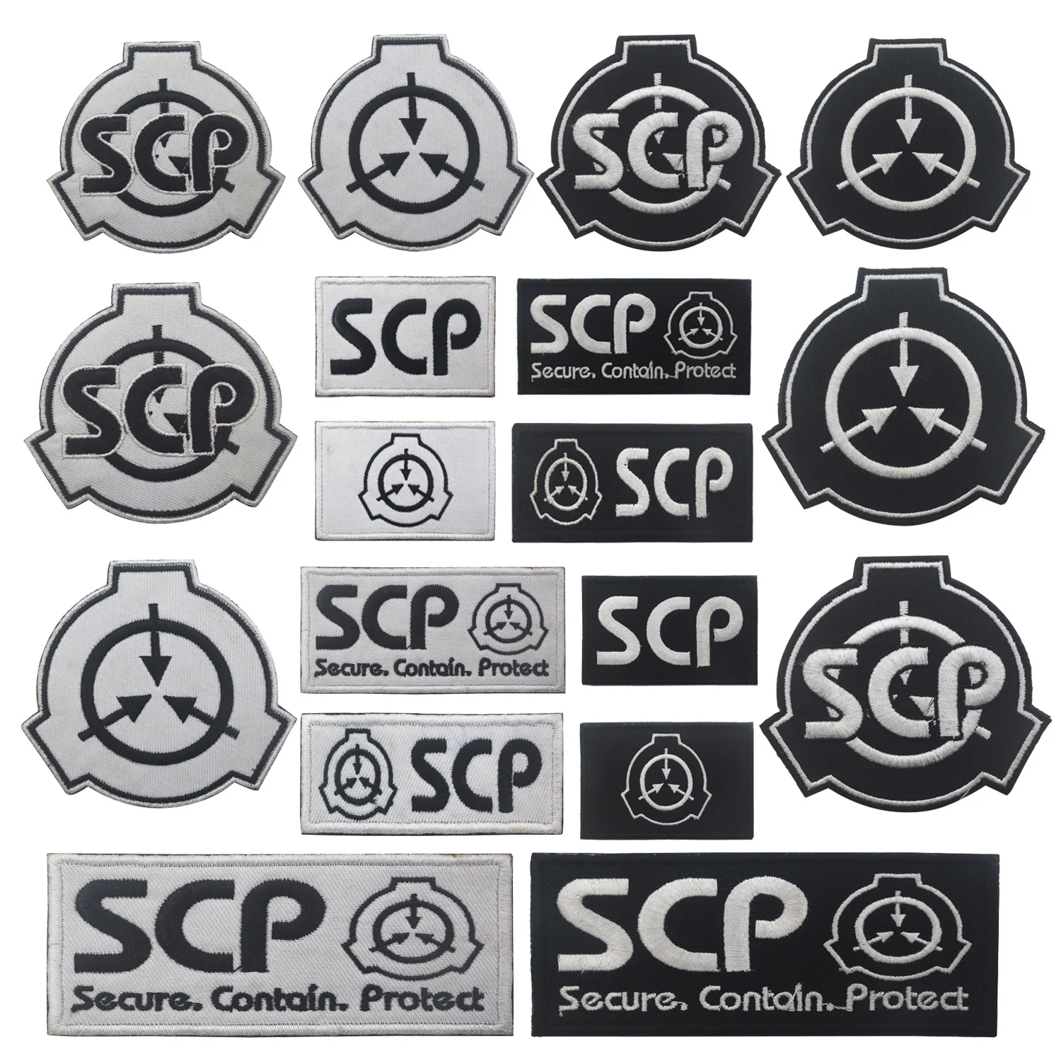 SCP Foundation Special Containment Procedures Foundation Logo Military Hook  Loop Tactics Morale Embroidered Patch (color2)