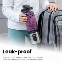 Mélangeur portatif de glace, mélange à grande vitesse de 600 ml pour smoothies, shakes, préparation des aliments et mélange surgelé 3