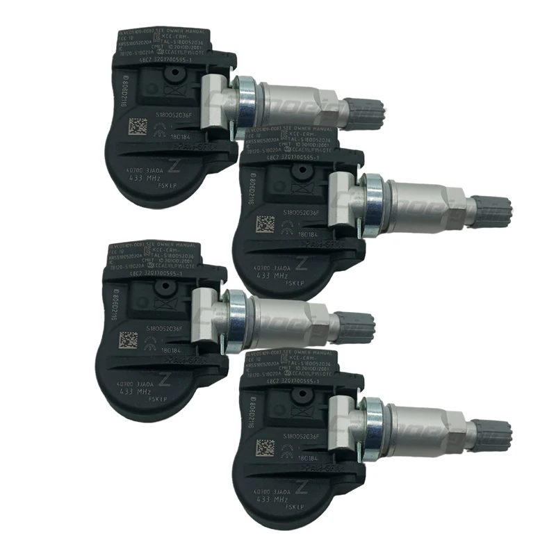4-Pack TPMS Tire Pressure Sensors For Nissan Altima / Infiniti JX35 Q50 – 433MHz, 40700-3JA0B