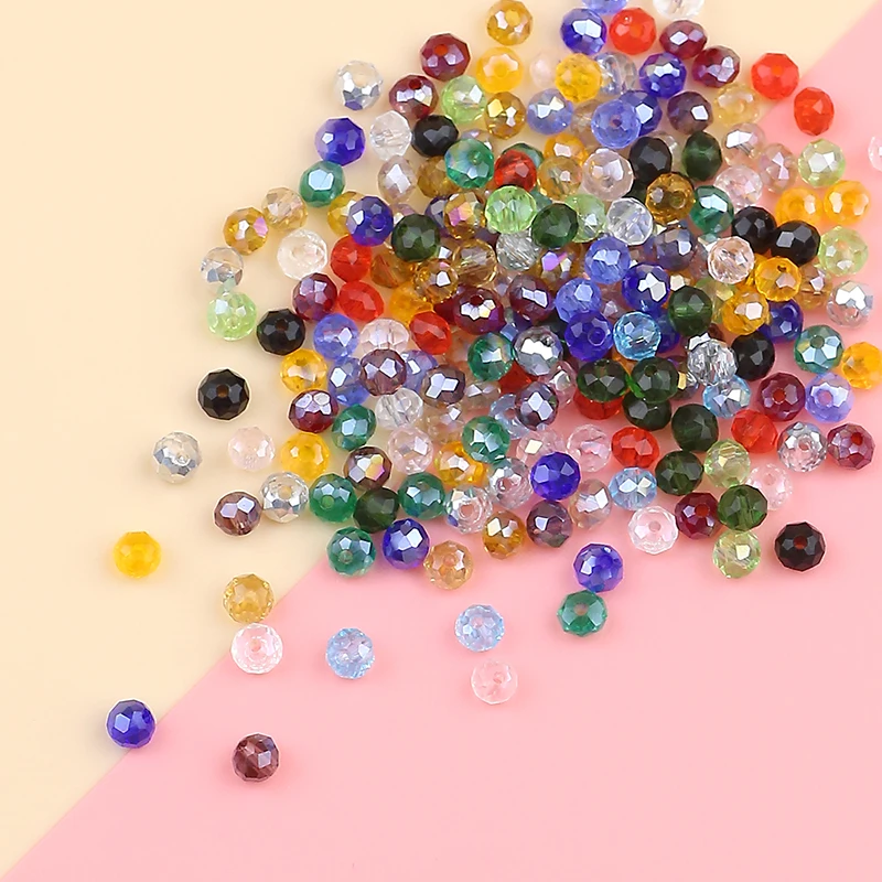 

High-grade Austrian round crystal bead 6mm 50 pieces crystal glass ball bead jewelry DIY bracelet necklace accessories