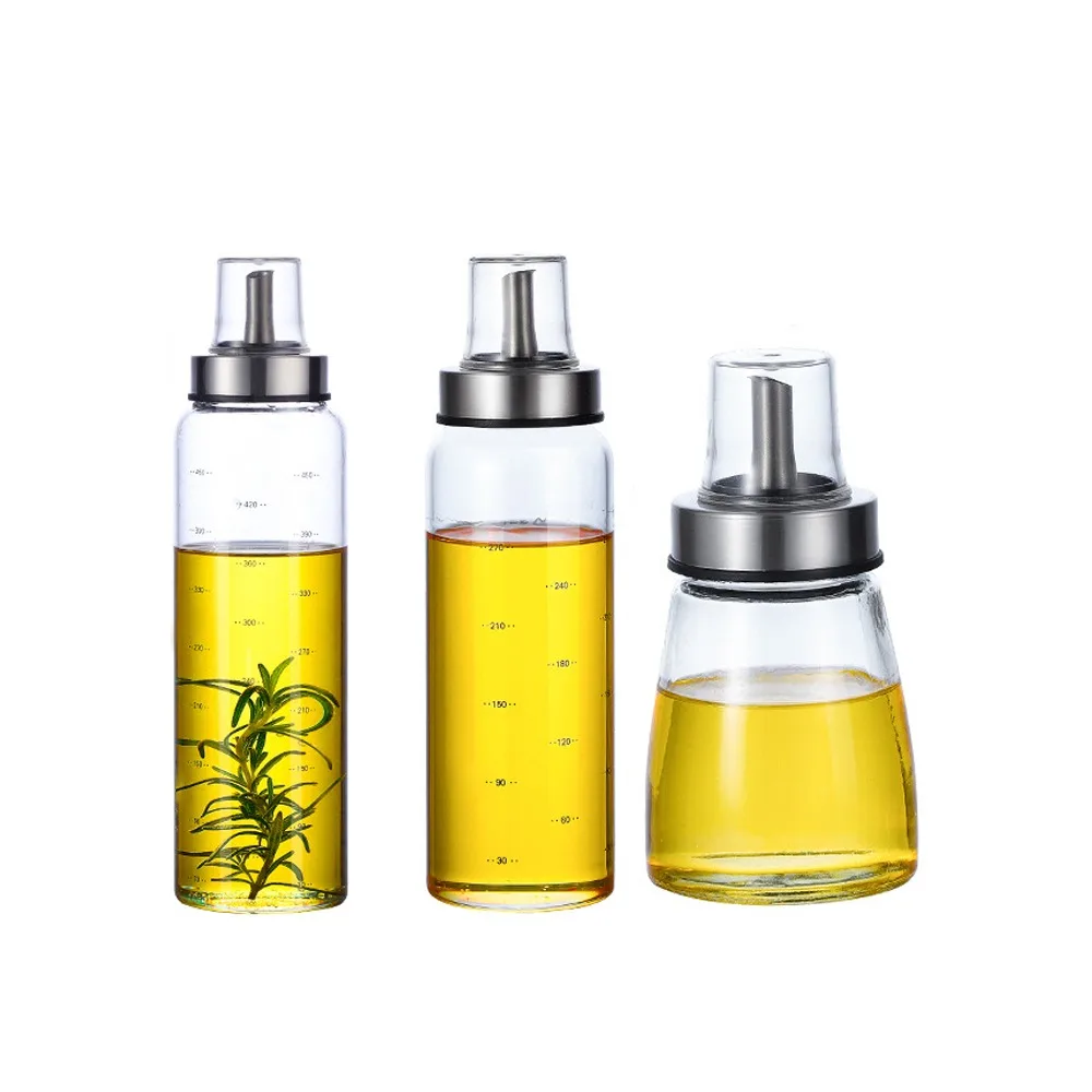 1Pcs High Borosilicate Glass Oil Bottle Practical Leak-Proof Seasoning Storage Pot Soy Sauce Jar Vinegar Bottle Kitchen Gadget 5