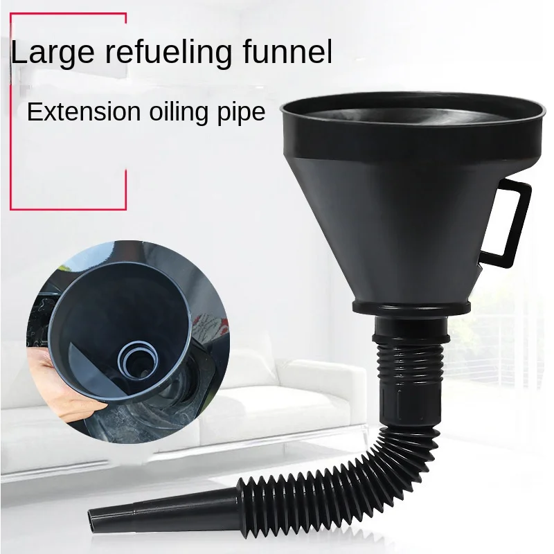 

Car Refueling Funnel with Strainer Bendable Oil Fuel Filter Funnels Auto Motorcycle Truck Universal Gasoline Fueling Tools