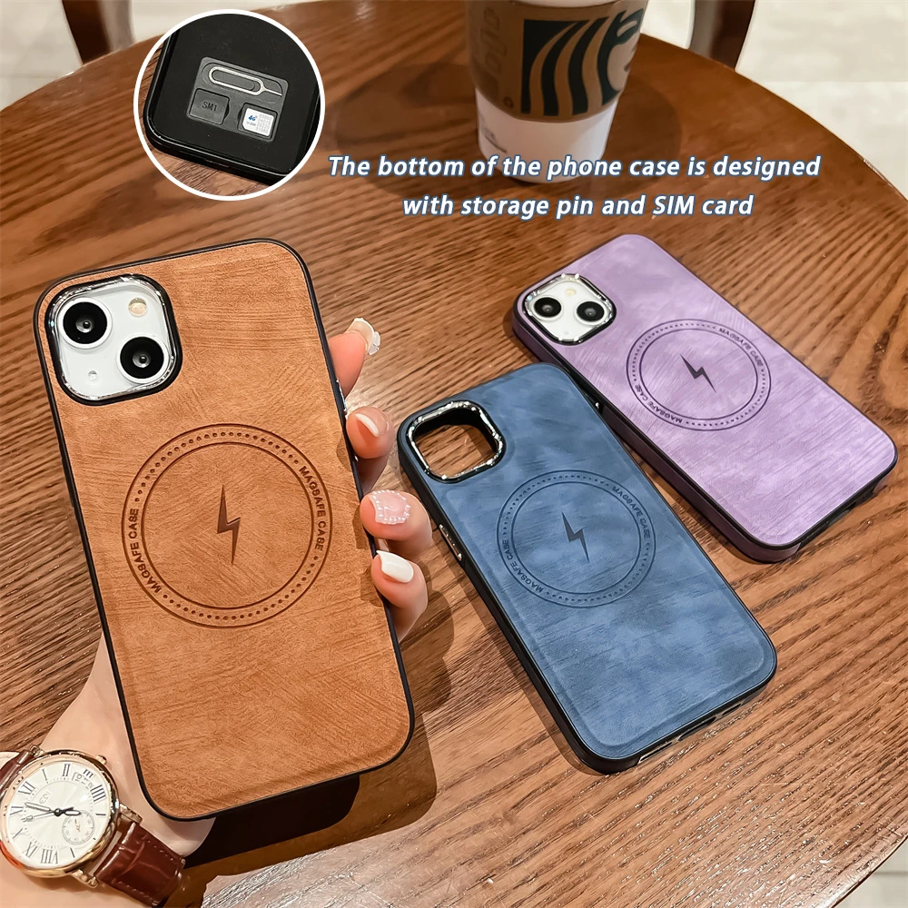 For Magsafe Electroplated Phone Case iPhone 14 13 12 Pro Max