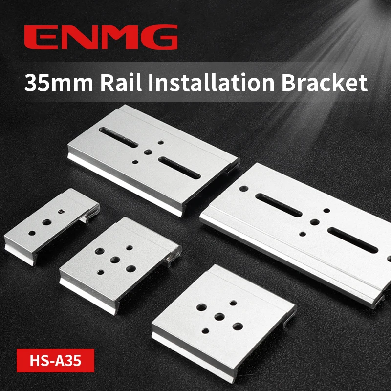 ENMG 35mm DIN Rail Mounting Bracket HS-A35 & C45 Aluminum Alloy Clip ...