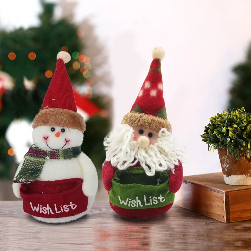 Christmas Snowman Santa Doll Decoration