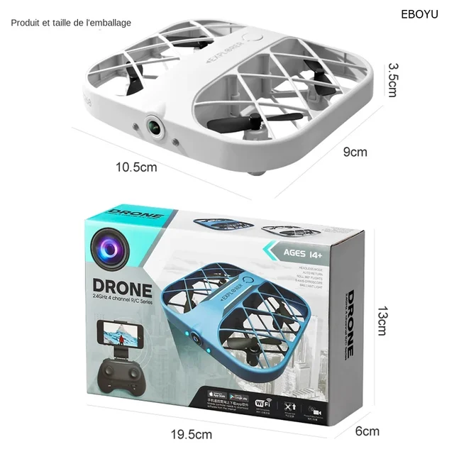 Mini Drone Dron 4K Quadcopter with Camera RealTime Transmission