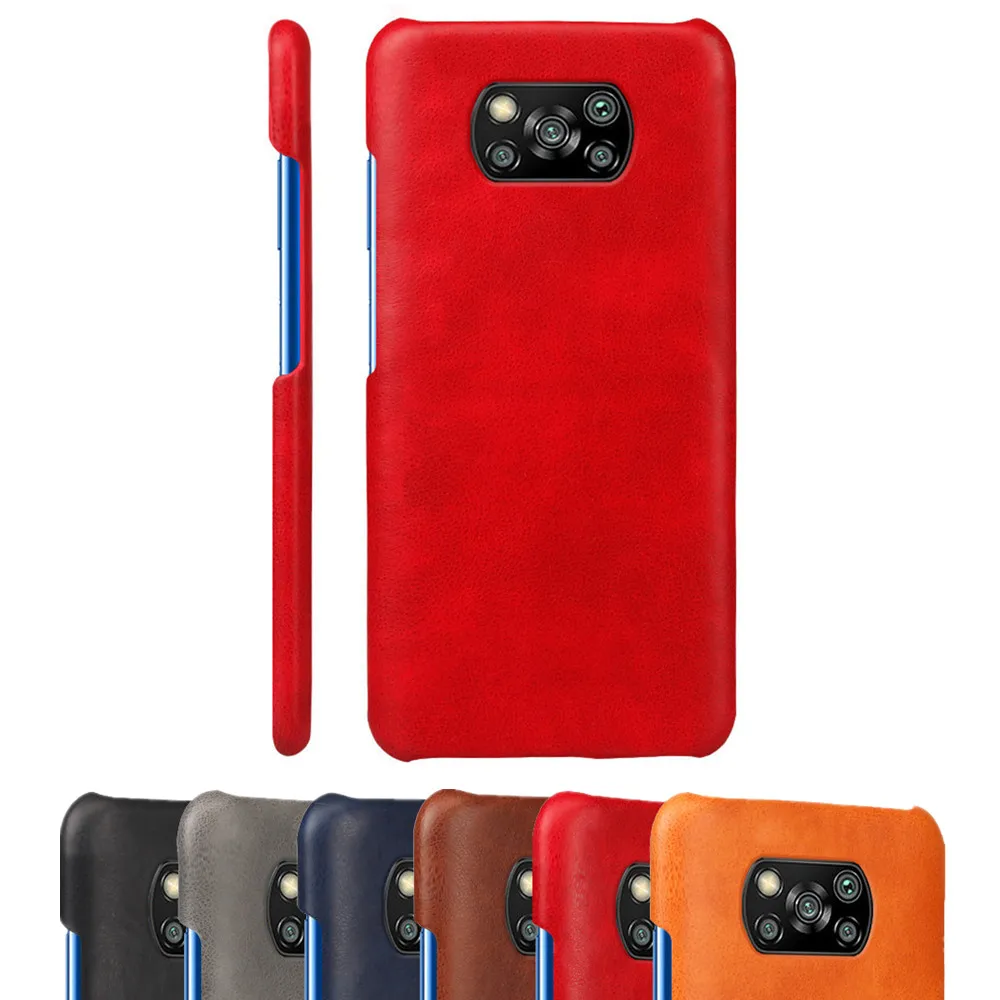 

Slim Simplicity Vegan Leather Cover Case For Xiaomi Mi Poco X3 NFC 8 9 SE 9T 10T Pro A2 A3 Lite Redmi Note 9s 8 7 9 Pro Max 8 A