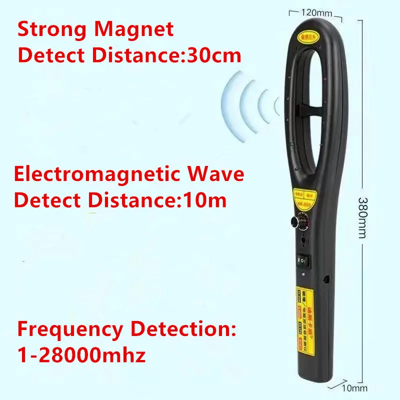 Handheld Signal Magnet Finder Professional for GPS Tracker WiFi Camera Detector with Beep Alarm HK809 RF Bug Detector