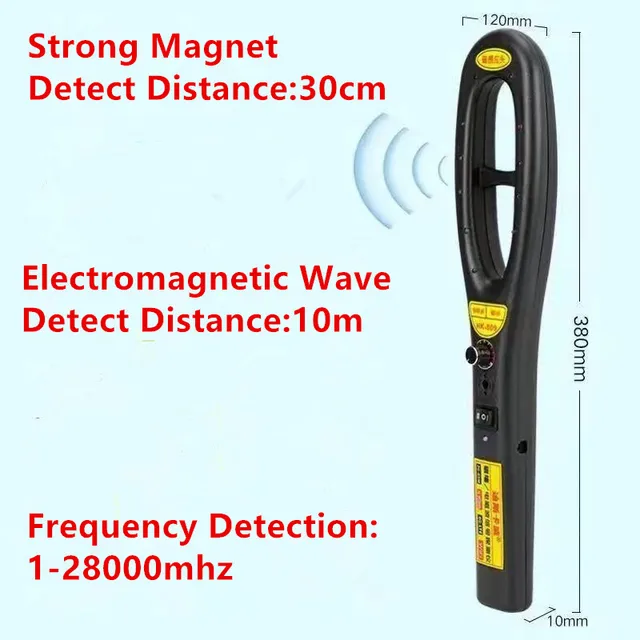 Handheld Signal Magnet Finder Professional for GPS Tracker WiFi Camera Detector with Beep Alarm HK809 RF Bug Detector 5