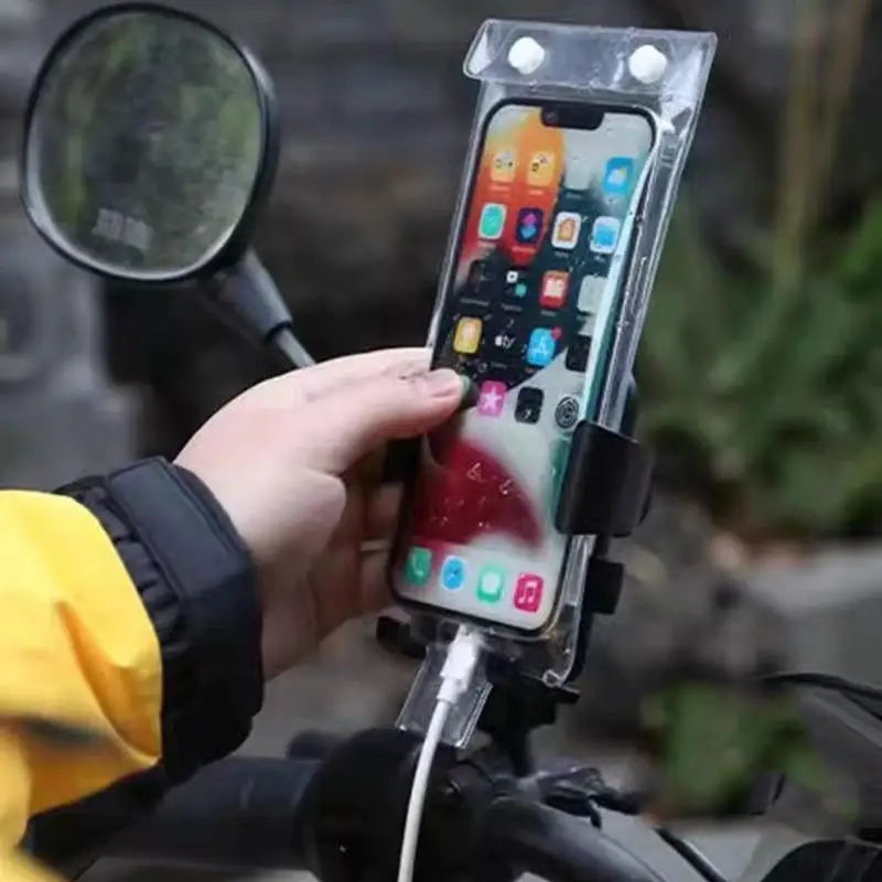 Waterproof Transparent Mobile Phone Cases Portable Mobile Phone Protector Pouch Bag For Cycling Swimming Cellphone - detail 5