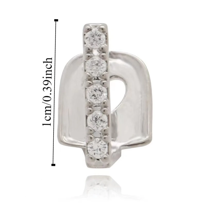 3/5Pcs Punk Hip Hop Teeth Grillz Funny Bling Rhinestone Teeth Caps Removable Gold Silver Color Single Clips Grillz Mouth