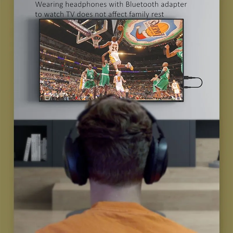 Tv 블루투스 헤드폰 마이크가있는 무선 헤드폰 USB 어댑터 헤드셋 TV 이어폰 용 소음 차단 스테레오 접이식베이스