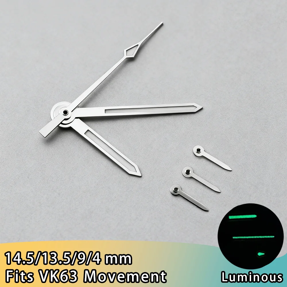 Enhanced Watch Hands for VK63 Chronograph Movement - Premium Watch Accessories