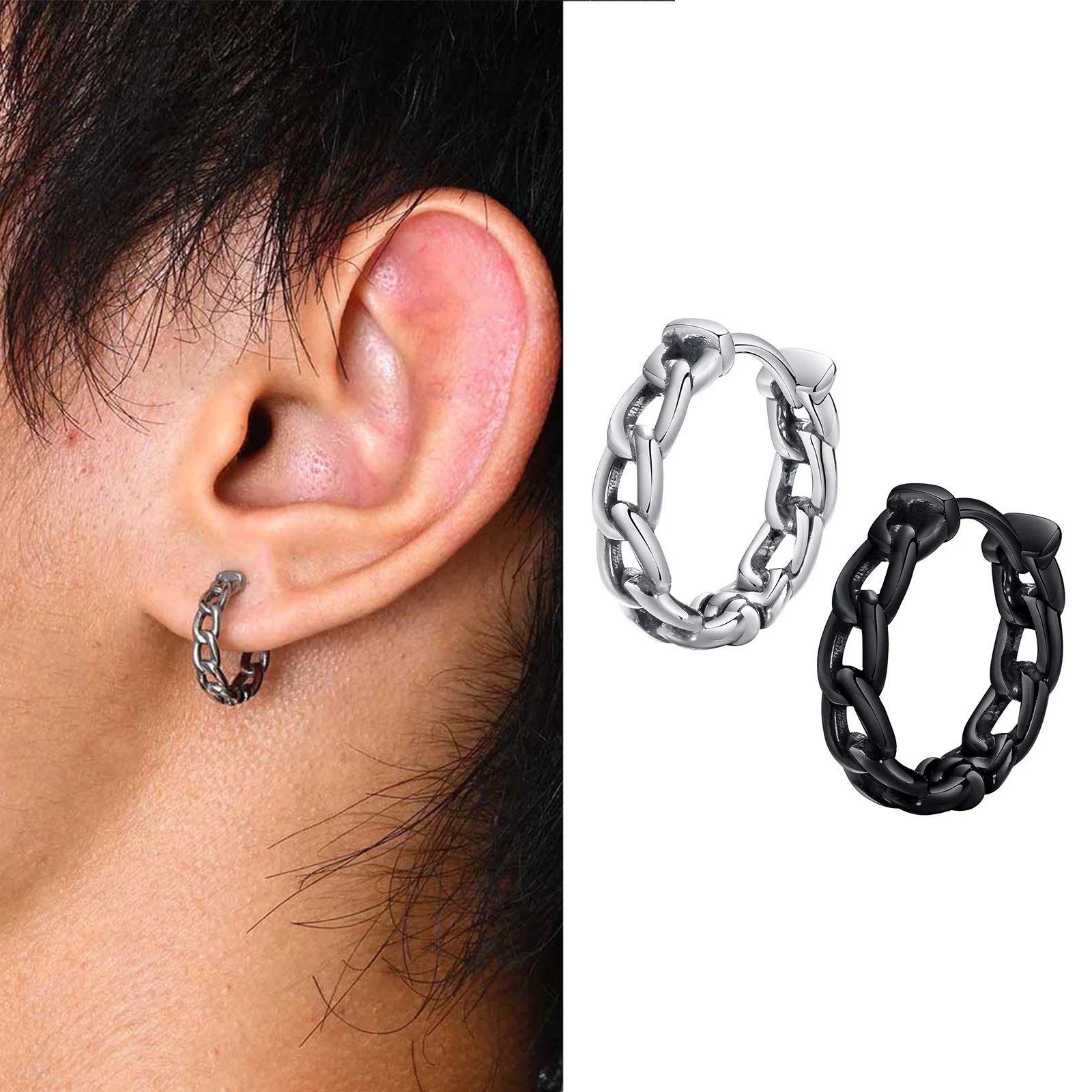 Orecchini Huggie Oro A Cerchio Spessi | Cerchi Geometrici In Argento 925 Placcato Oro | Gioielli Donna Eleganti