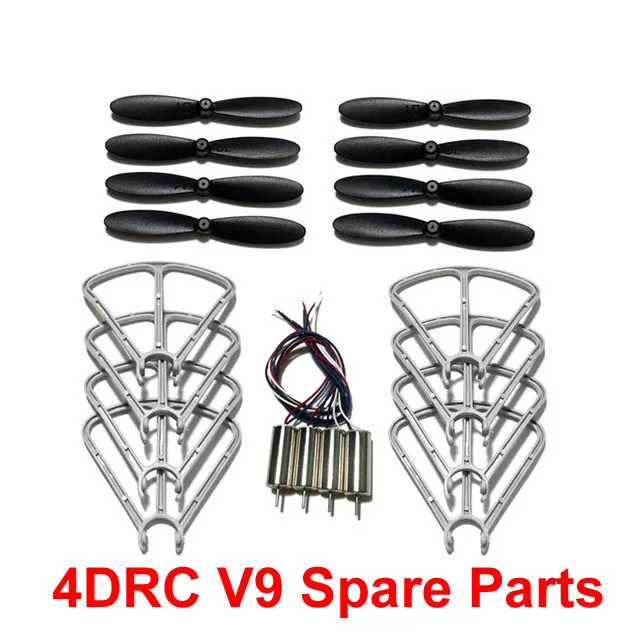 

4D-V9 RC винт квадрокоптера Blades, защитный мотор с Кленовым листом, запасные части для мини-дрона 4 ДРК V9