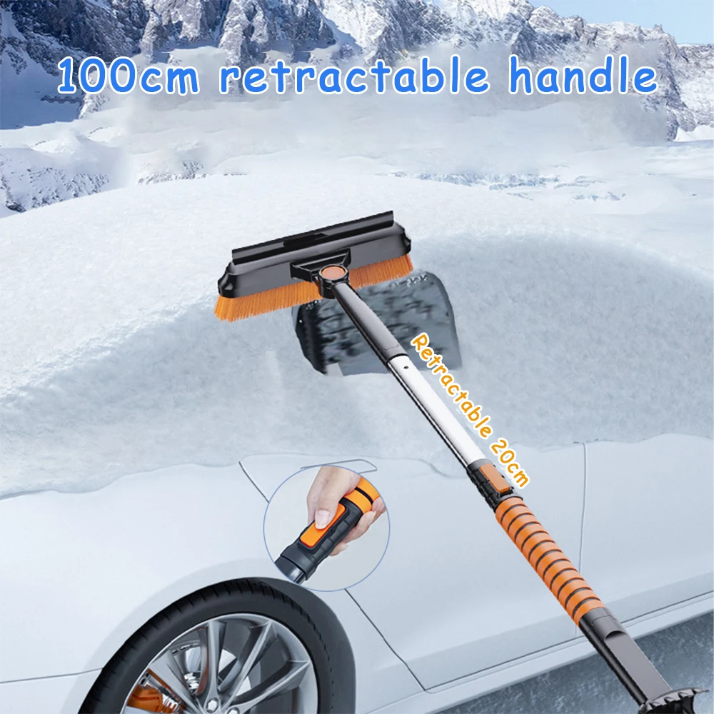 1 Set Car Glass Winter Ice Removing Brush Shovel Tools Retractable Car Snow Glass Remover Cleaner Tool Wash Accessories windshield shovel snow shovel car snow brush snow ice scraper ice deicing tool