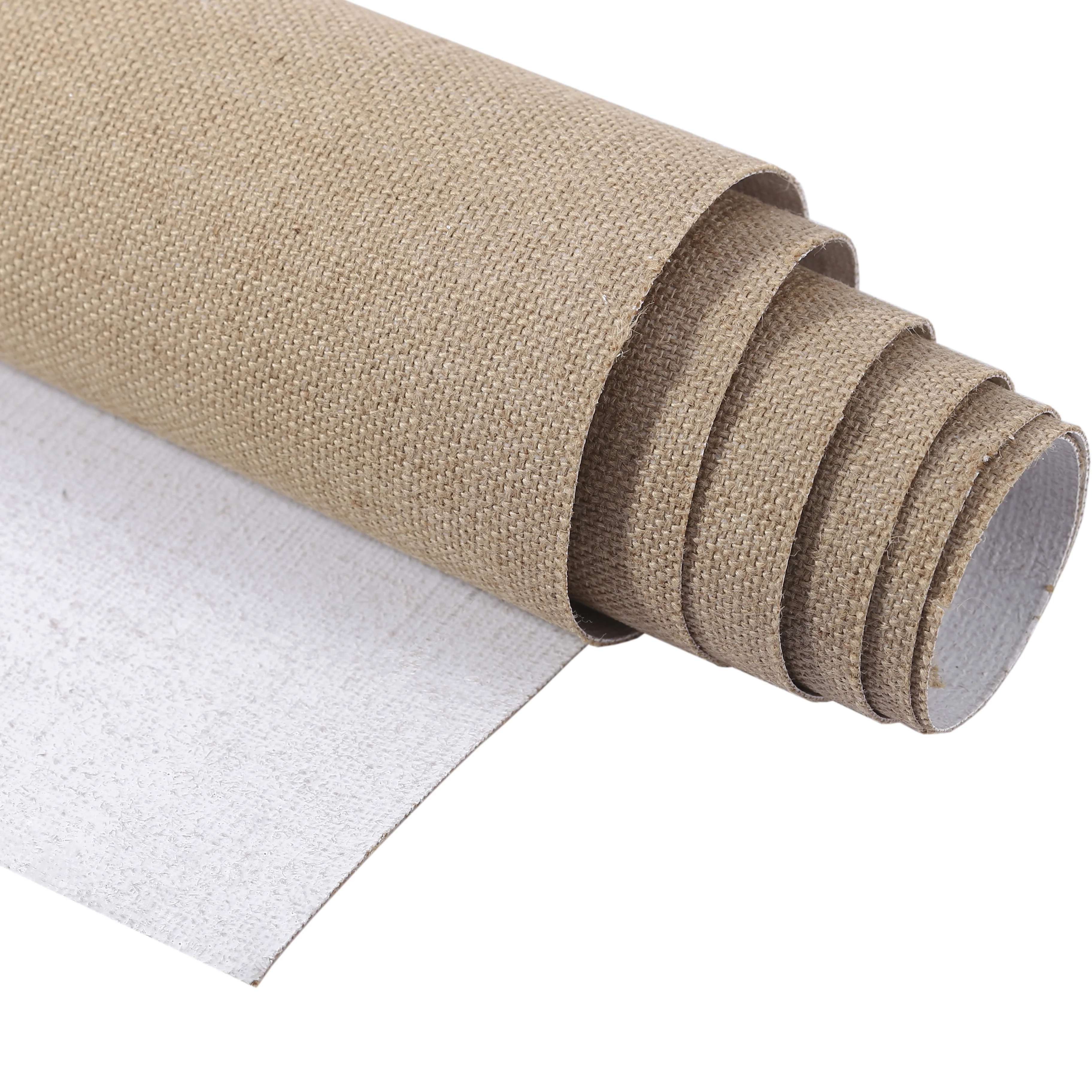 2.1m*10m best quality jute primed canvas blank roll for artists 1.36mm thick canvas 950gsm