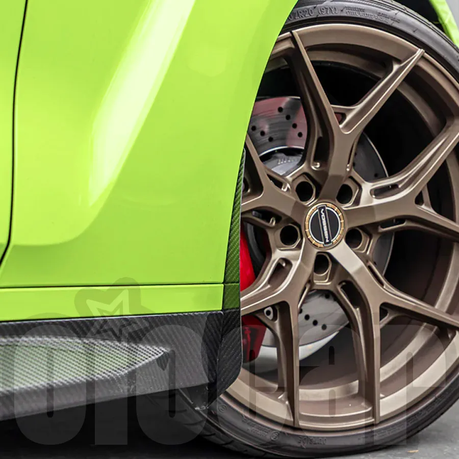 oiomotors 드라이 카본 파이버 앞뒤 스플래시 가드 아치 가드 머드 플랩 키트 (BMW G80 G81 M3 G82 G83 M4 용)