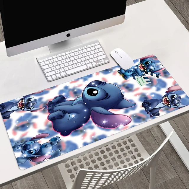 Disney-Tapis de souris Stitch Kawaii pour bureau, ordinateur portable,  clavier, souris de jeu, dessin animé mignon - AliExpress