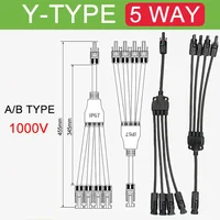 30A Photovoltaic PV Connector Y Type Adapter 1000V Parallel Connection Solar Panel 1 To 2/3/4 PV Plug Solar Cell Connector 4