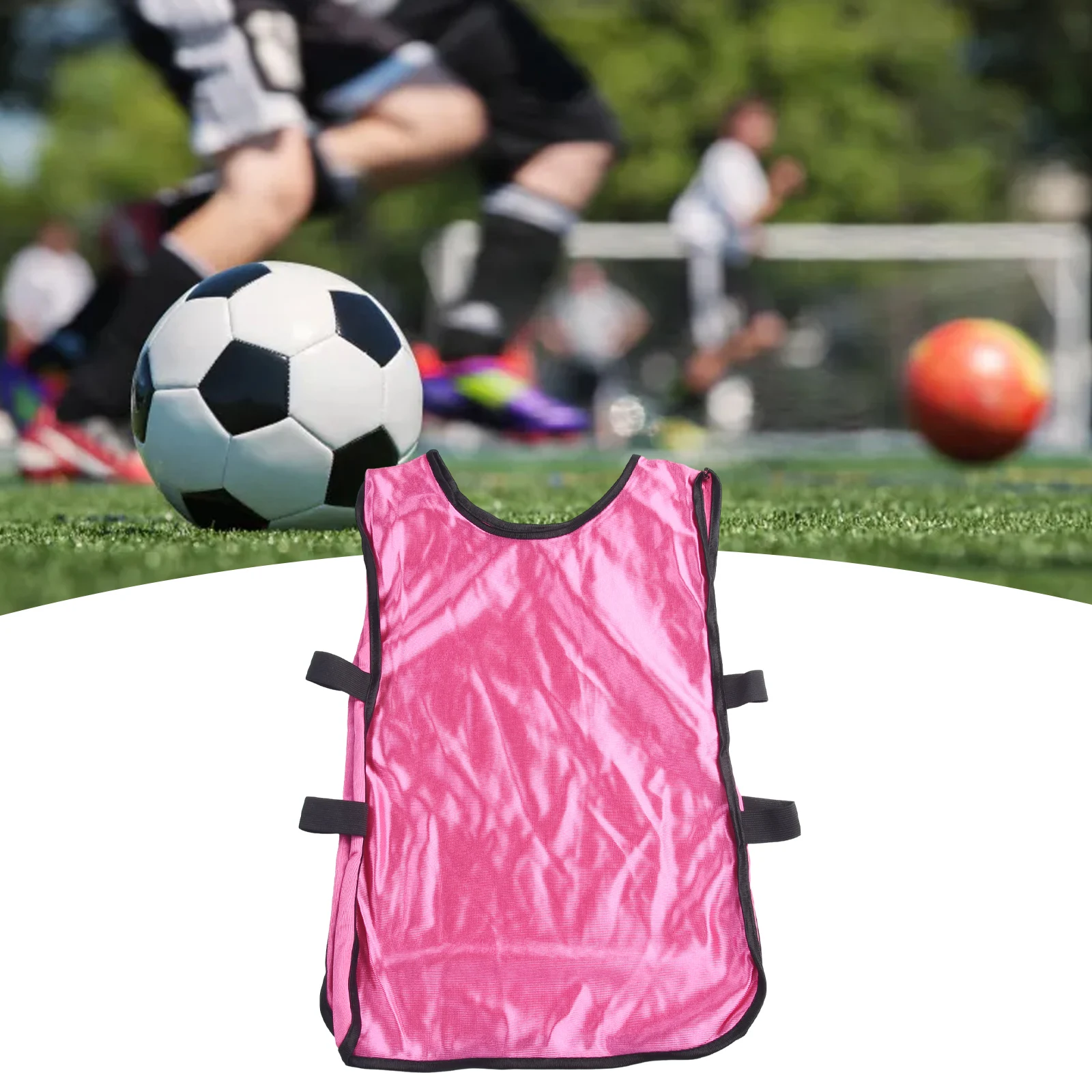 Breathable Lightweight Football Vest Jersey Loose Fit For Unrestricted Movement Fast Drying 35*56cm Team Sports Supplies
