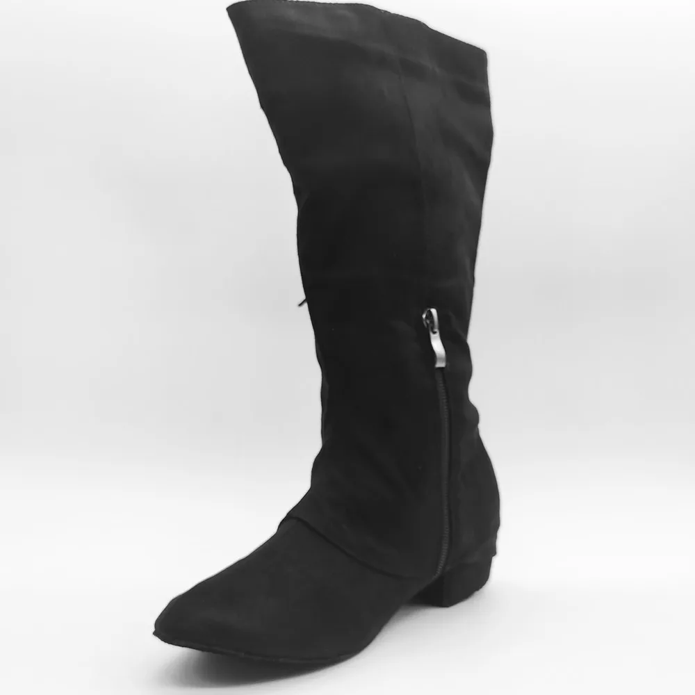Practice DIY Latin Dance Boots Various Lace Women Soft Latin Salsa Ballroom Party Dancing Shoes Black Sport Dance Boots Shoes