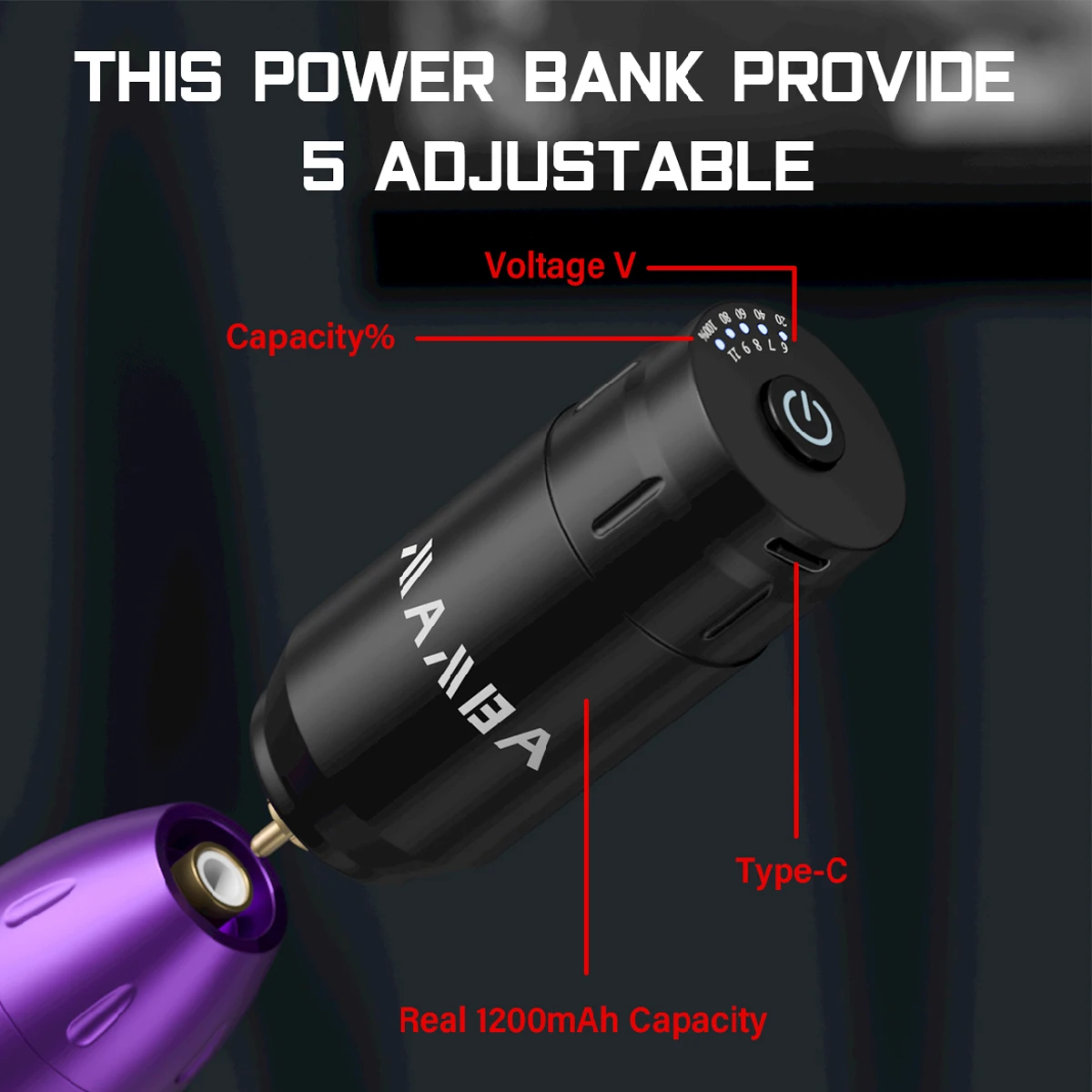 Wireless Tattoo Machine Kit Tattoo Pen 1200 MAh Battery For Body Art Permanent Makeup Gun Set tattoo kit tattoo supplies