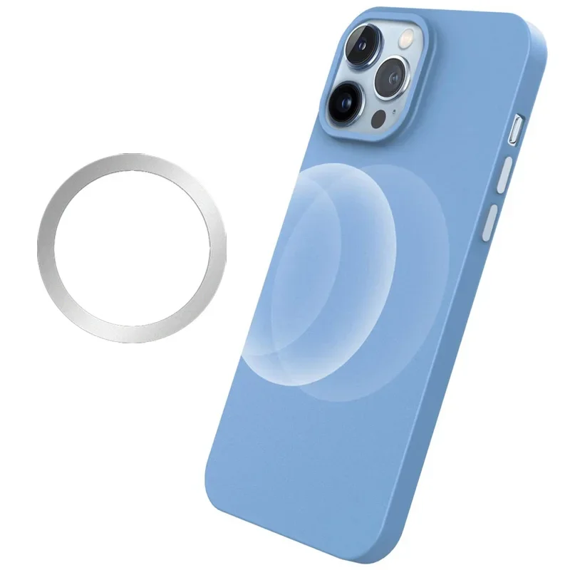Universal Magnetic Metal Plate Ring For Samsung iPhone Magsafe Wireless Charger Car Phone Holder Sticker Round Magnet Patch 2