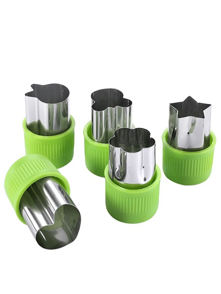 3pcs Vegetable Cutters Shapes Set DIY Cookie Cutter Flower For Kids Shaped Treats Food Fruit Cutter Mold Kitchen Gadgets