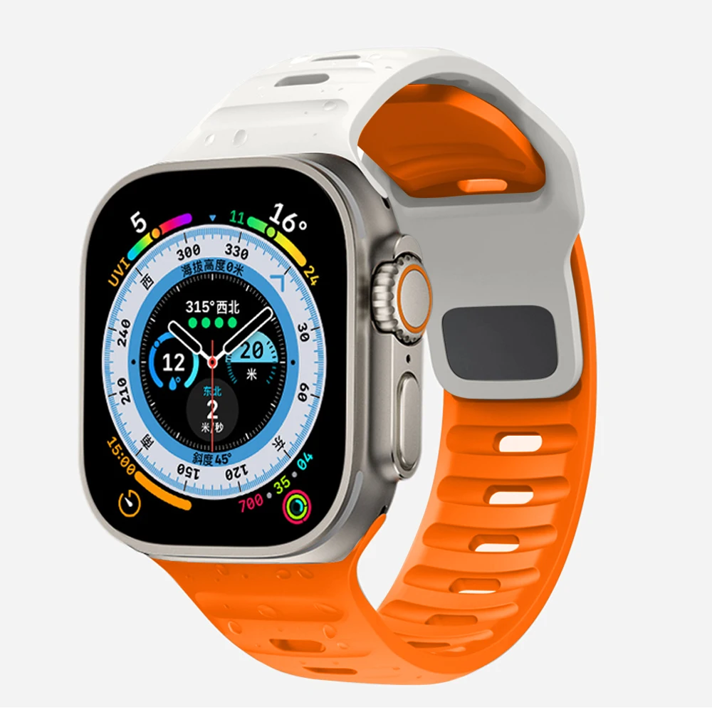 Enhanced Silicone Air Hole Sport Strap
