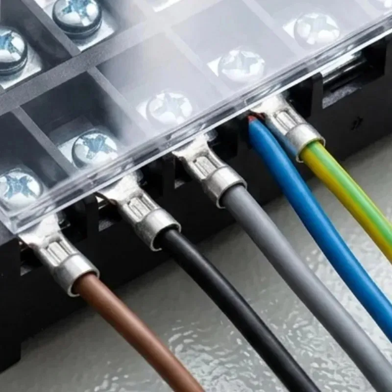 Enhanced Power Wire Connector - Dual Row Strip Barrier Terminal Block with Screw Connection and Multiple Position Options