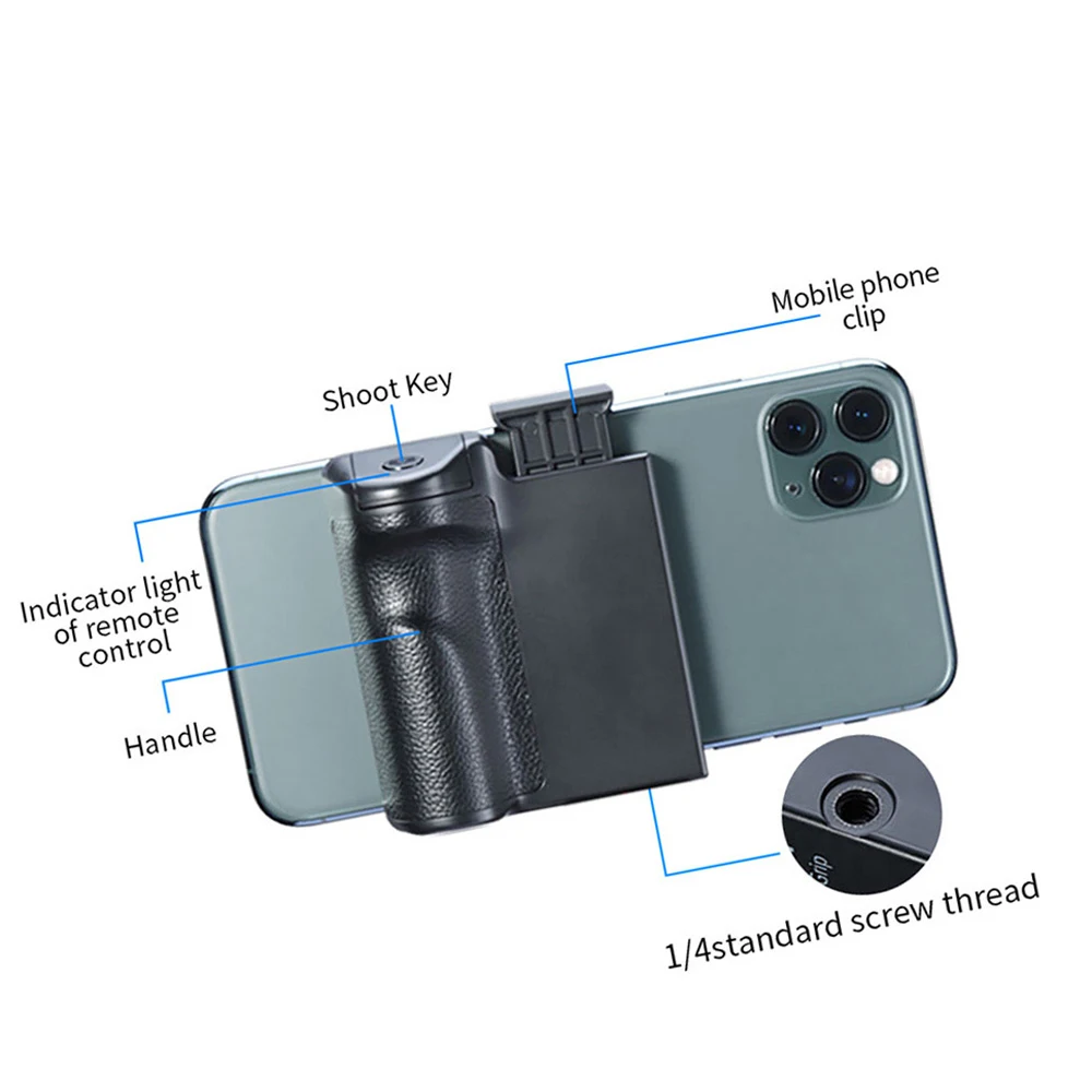 Camera Accessories Phone Clamp Holder Smartphone Handheld Selfie Booster Hand grip Bluetooth Remote Control Phone Shutter for iPhone Android Phone