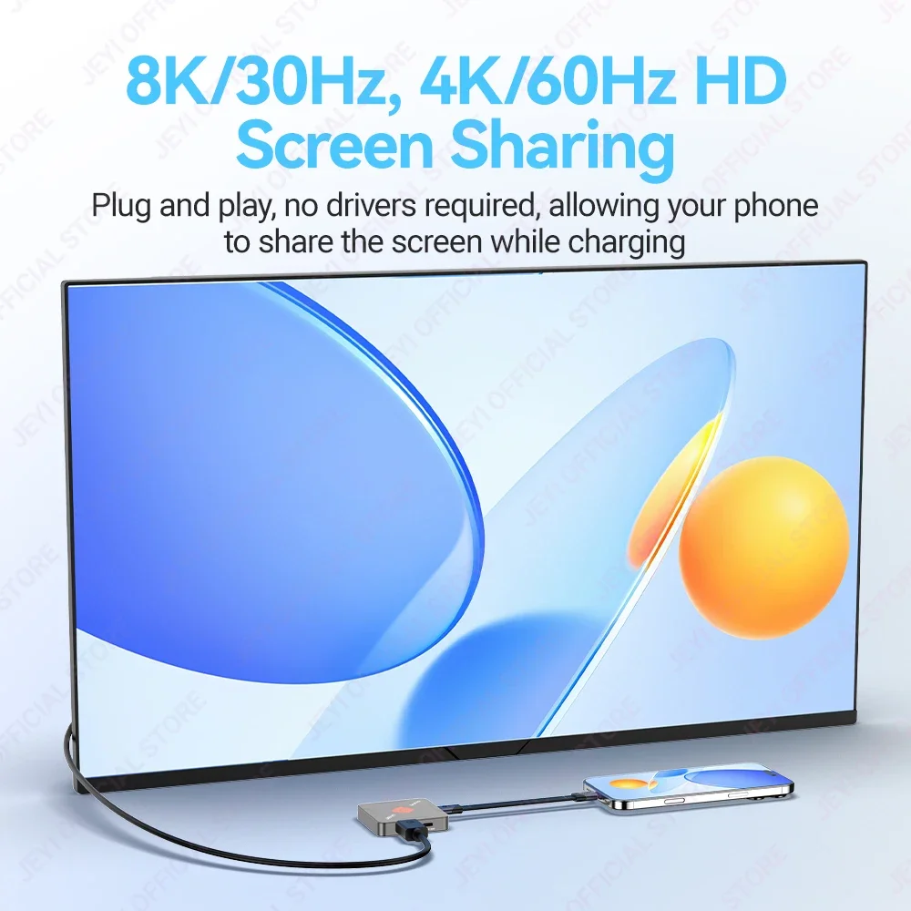 SSD Enclosure JEYI Magnetic M.2 2230 SSD Enclosure with Magsafe for iPhone 16/15 ProRes 8K/4K HD Screen Share USB 10Gbps 100W PD Charging
