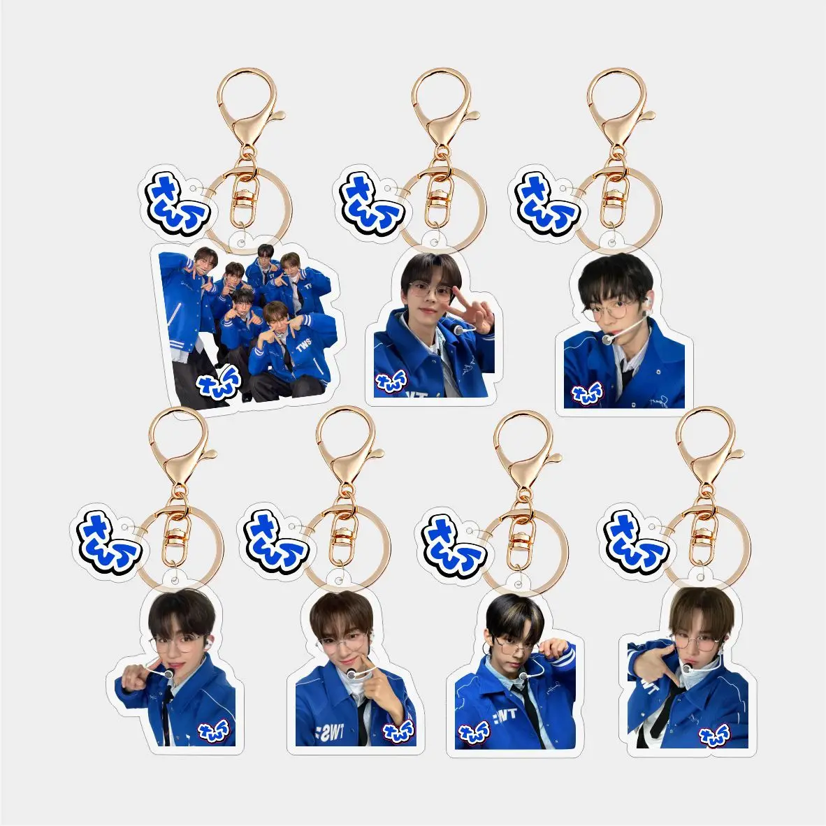 Porte-Clés Kpop Acrylique - Pendentif Décoratif Pour Sac à Dos, Voiture, Clés, Accessoires Dérivés Kpop, Cadeau Fan