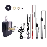 Long Shaft  Clock Movement Mechanism with 2 Pairs of Hands Sets for  Wall Clock  Repair Parts Replacement 1