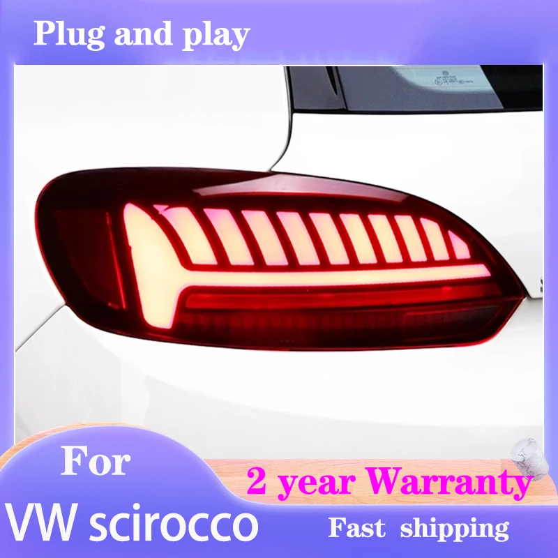 

Car Styling for Volkswagen Scirocco Tail Light 2008-2015 VW Scirocco Taillight DRL Fog Brake Turn Signal Reversing