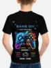 Fashionable summer children's short sleeved summer cool controller game console children's gift comfortable children's clothing 2