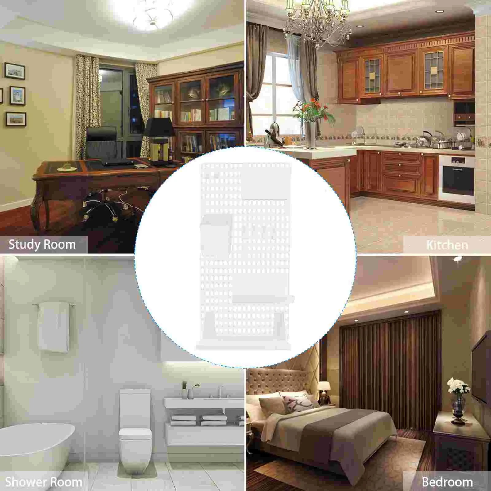 

Board Storage Rack Shelf Brackets Hanging Wall Organizer Punch Free Pegboard Shelves